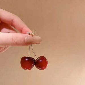 - 🍒Cherry Drop Earrings, New in Package